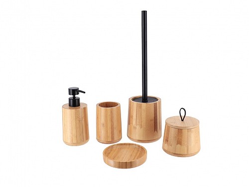 200ml Bamboo soap dispenser, 8x8 cm